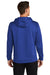 Sport-Tek F244 Mens Sport-Wick Moisture Wicking Fleece Hooded Sweatshirt Hoodie True Royal Blue Model Back