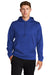 Sport-Tek F244 Mens Sport-Wick Moisture Wicking Fleece Hooded Sweatshirt Hoodie True Royal Blue Model Front