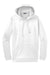 Sport-Tek F244 Mens Sport-Wick Moisture Wicking Fleece Hooded Sweatshirt Hoodie White Flat Front