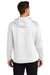 Sport-Tek F244 Mens Sport-Wick Moisture Wicking Fleece Hooded Sweatshirt Hoodie White Model Back