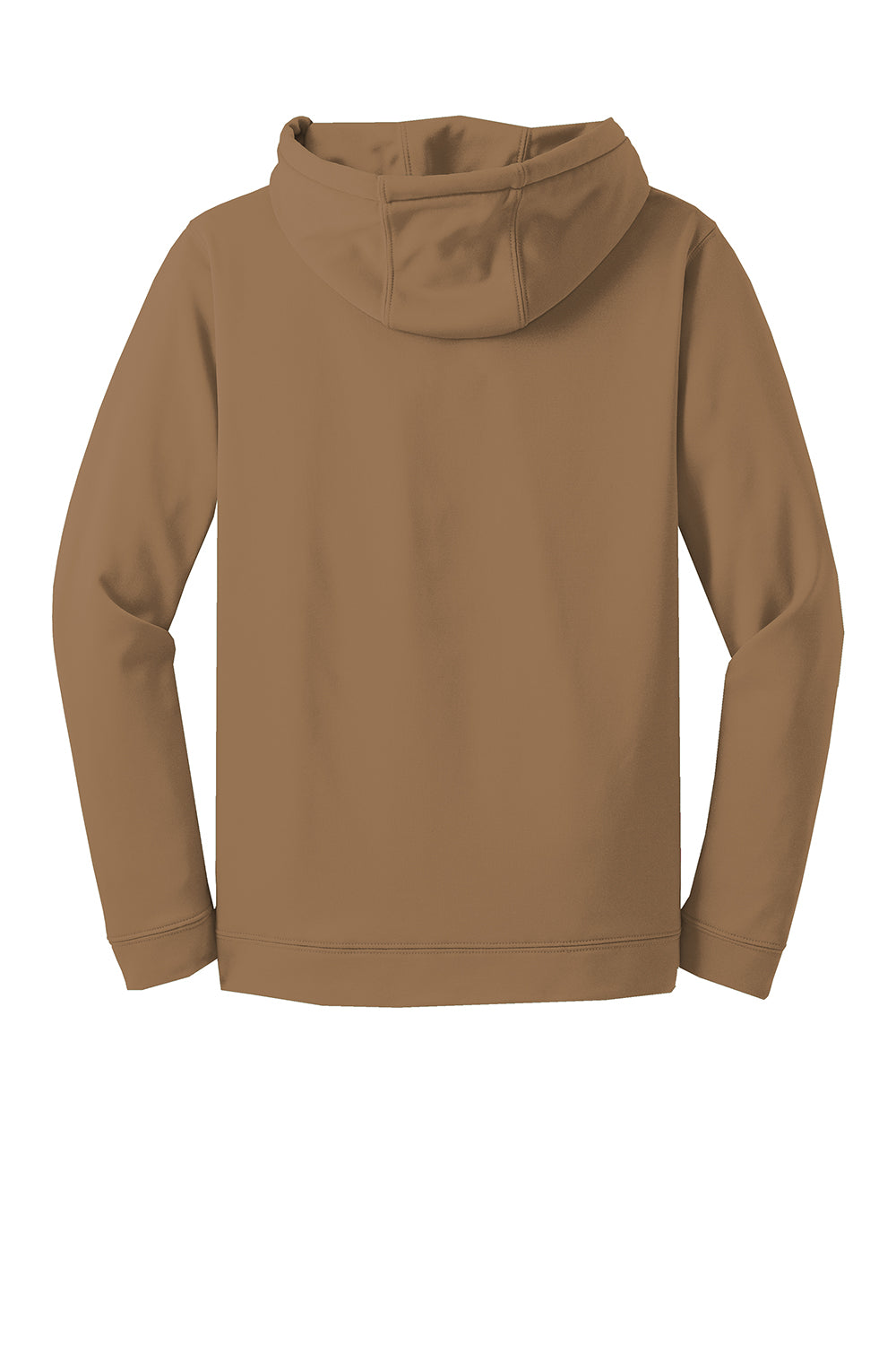 Sport-Tek F244 Mens Sport-Wick Moisture Wicking Fleece Hooded Sweatshirt Hoodie Woodland Brown Flat Back