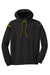 Sport-Tek F246 Mens Tech Moisture Wicking Fleece Hooded Sweatshirt Hoodie Black/Gold Flat Front