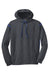 Sport-Tek F246 Mens Tech Moisture Wicking Fleece Hooded Sweatshirt Hoodie Heather Graphite Grey/True Royal Blue Flat Front