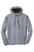 Sport-Tek F246 Mens Tech Moisture Wicking Fleece Hooded Sweatshirt Hoodie Heather Grey/Black Flat Front