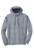 Sport-Tek F246 Mens Tech Moisture Wicking Fleece Hooded Sweatshirt Hoodie Heather Grey/True Navy Blue Flat Front