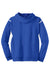 Sport-Tek F246 Mens Tech Moisture Wicking Fleece Hooded Sweatshirt Hoodie True Royal Blue/White Flat Back