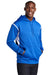 Sport-Tek F246 Mens Tech Moisture Wicking Fleece Hooded Sweatshirt Hoodie True Royal Blue/White Model 3q