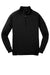 Sport-Tek F247 Mens Tech Moisture Wicking Fleece 1/4 Zip Sweatshirt Black Flat Front