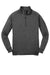 Sport-Tek F247 Mens Tech Moisture Wicking Fleece 1/4 Zip Sweatshirt Heather Graphite Grey Flat Front