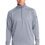 Sport-Tek Mens Tech Moisture Wicking Fleece 1/4 Zip Sweatshirt - Heather Grey