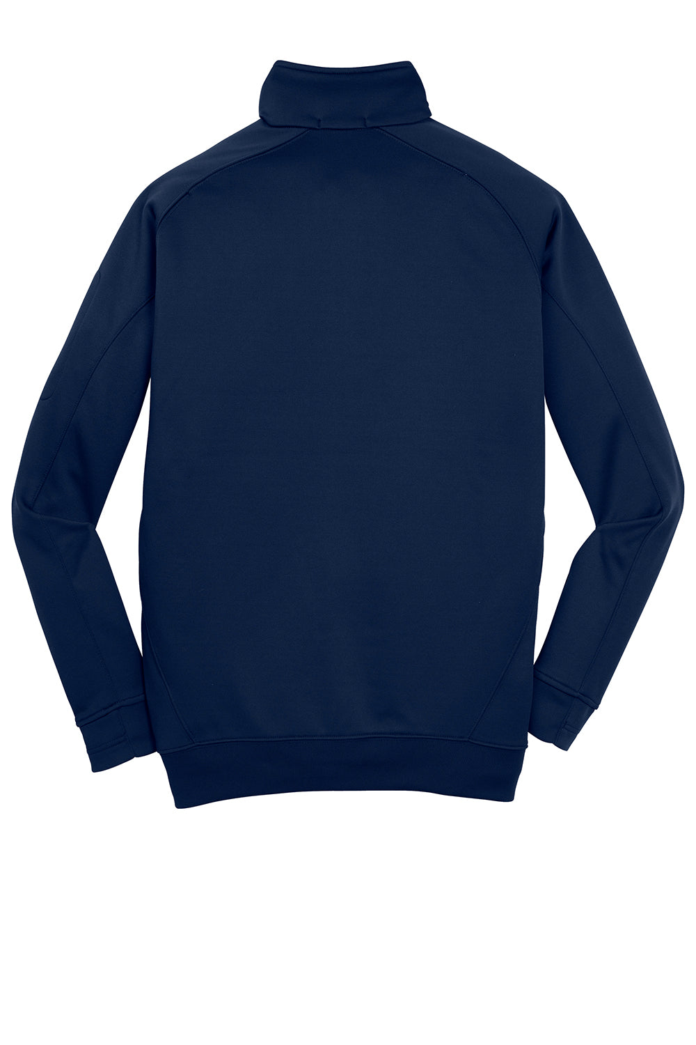 Sport-Tek F247 Mens Tech Moisture Wicking Fleece 1/4 Zip Sweatshirt True Navy Blue Flat Back