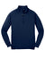 Sport-Tek F247 Mens Tech Moisture Wicking Fleece 1/4 Zip Sweatshirt True Navy Blue Flat Front