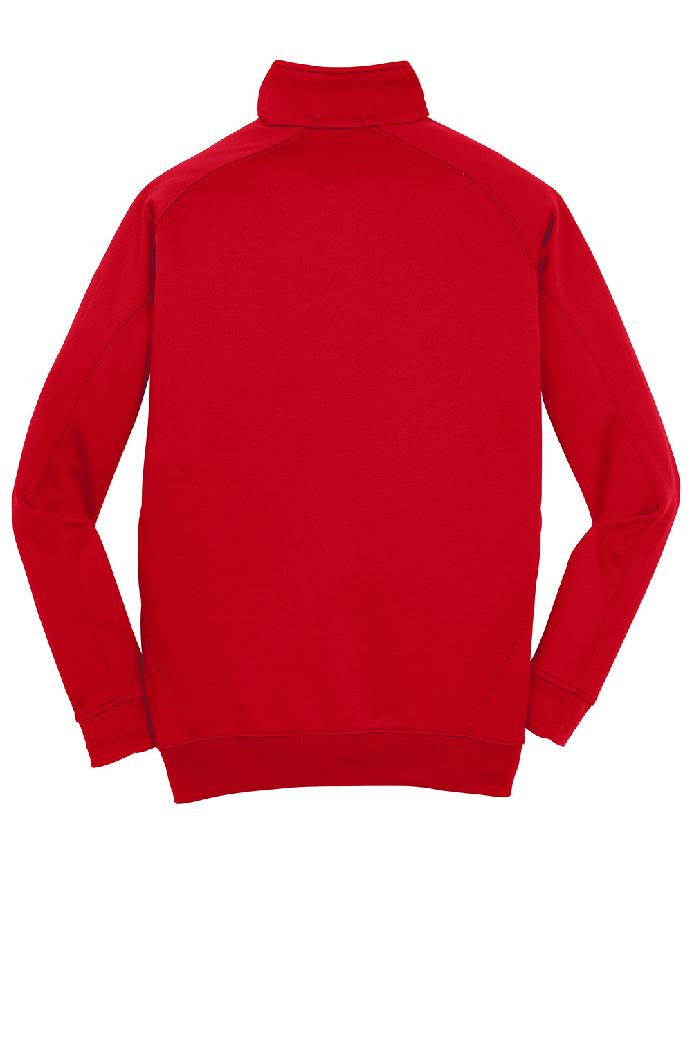 Sport-Tek F247 Mens Tech Moisture Wicking Fleece 1/4 Zip Sweatshirt True Red Flat Back