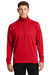 Sport-Tek F247 Mens Tech Moisture Wicking Fleece 1/4 Zip Sweatshirt True Red Model Front