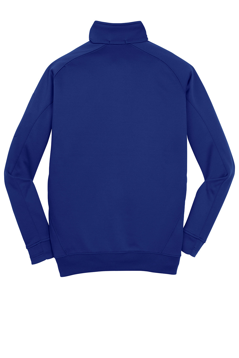 Sport-Tek F247 Mens Tech Moisture Wicking Fleece 1/4 Zip Sweatshirt True Royal Blue Flat Back