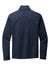 Port Authority F248 Mens Diamond Fleece 1/4 Zip Sweatshirt Heather Dress Blue Navy Flat Back