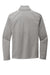 Port Authority F248 Mens Diamond Fleece 1/4 Zip Sweatshirt Heather Gusty Grey Flat Back