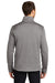 Port Authority F248 Mens Diamond Fleece 1/4 Zip Sweatshirt Heather Gusty Grey Model Back