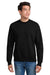 Hanes F260 Mens Ultimate Cotton PrintPro XP Pill Resistant Crewneck Sweatshirt Black Model Front