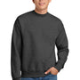 Hanes Mens Ultimate Cotton PrintPro XP Pill Resistant Crewneck Sweatshirt - Heather Charcoal Grey