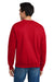 Hanes F260 Mens Ultimate Cotton PrintPro XP Pill Resistant Crewneck Sweatshirt Deep Red Model Back