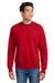 Hanes F260 Mens Ultimate Cotton PrintPro XP Pill Resistant Crewneck Sweatshirt Deep Red Model Front