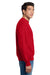 Hanes F260 Mens Ultimate Cotton PrintPro XP Pill Resistant Crewneck Sweatshirt Deep Red Model Side