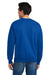 Hanes F260 Mens Ultimate Cotton PrintPro XP Pill Resistant Crewneck Sweatshirt Deep Royal Blue Model Back