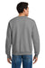 Hanes F260 Mens Ultimate Cotton PrintPro XP Pill Resistant Crewneck Sweatshirt Light Steel Grey Model Back