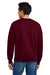 Hanes F260 Mens Ultimate Cotton PrintPro XP Pill Resistant Crewneck Sweatshirt Maroon Model Back