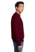 Hanes F260 Mens Ultimate Cotton PrintPro XP Pill Resistant Crewneck Sweatshirt Maroon Model Side