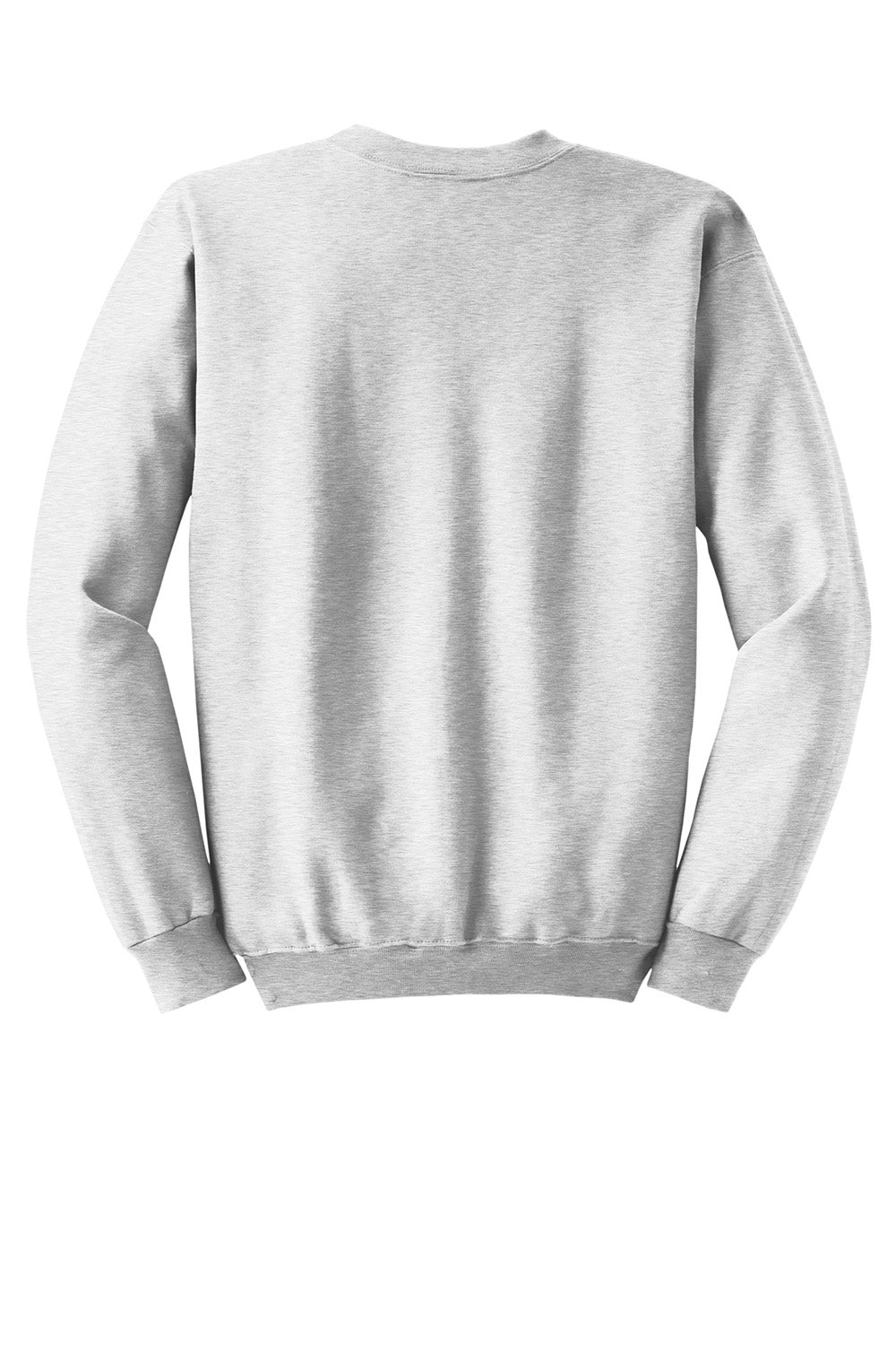 Hanes F260 Mens Ultimate Cotton PrintPro XP Pill Resistant Crewneck Sweatshirt Ash Grey Flat Back