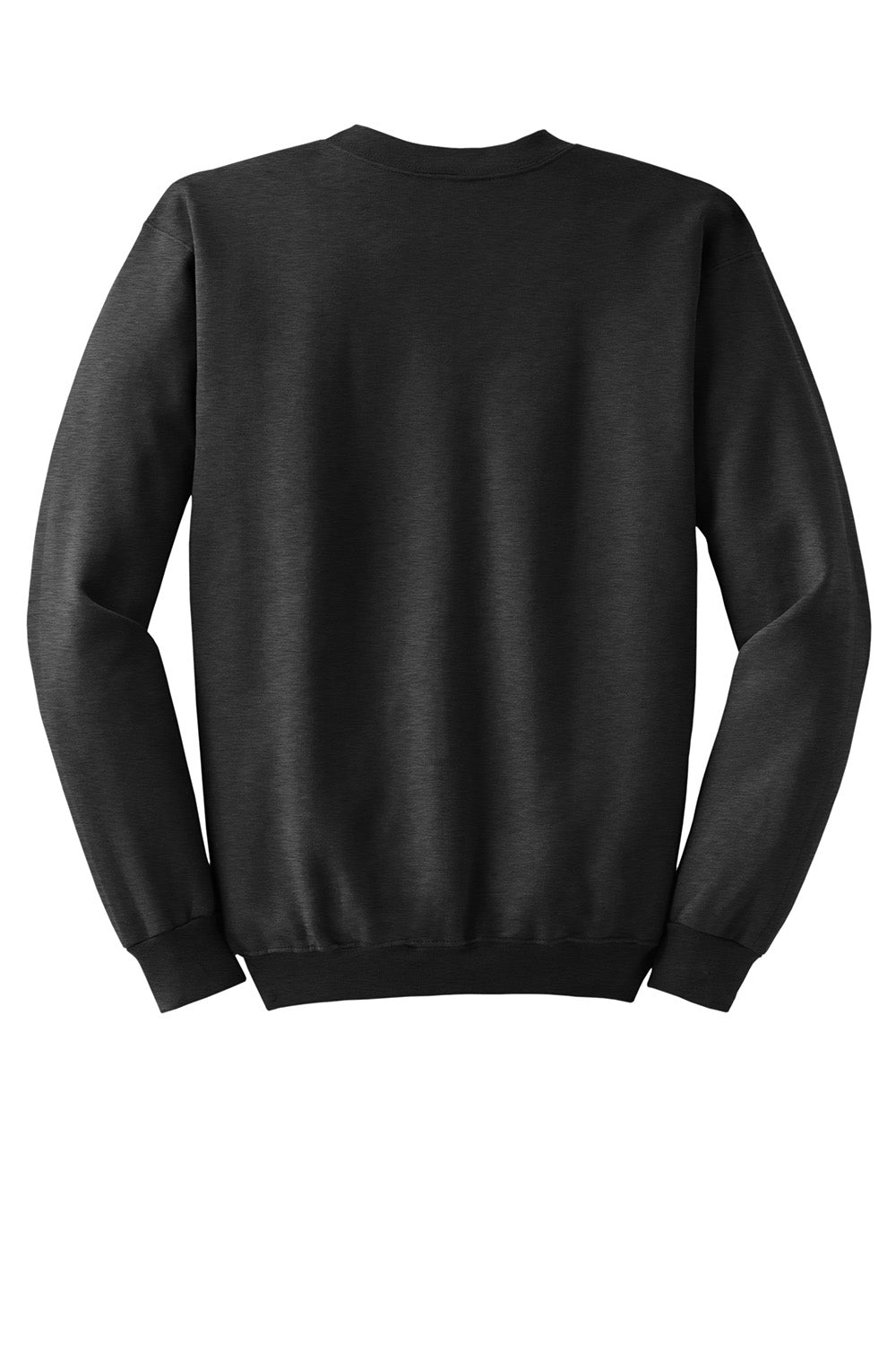 Hanes F260 Mens Ultimate Cotton PrintPro XP Pill Resistant Crewneck Sweatshirt Heather Charcoal Grey Flat Back