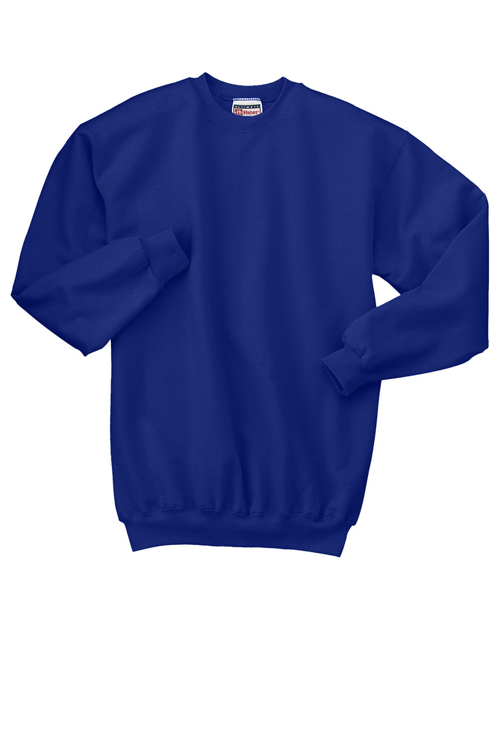 Hanes F260 Mens Ultimate Cotton PrintPro XP Pill Resistant Crewneck Sweatshirt Deep Royal Blue Flat Front