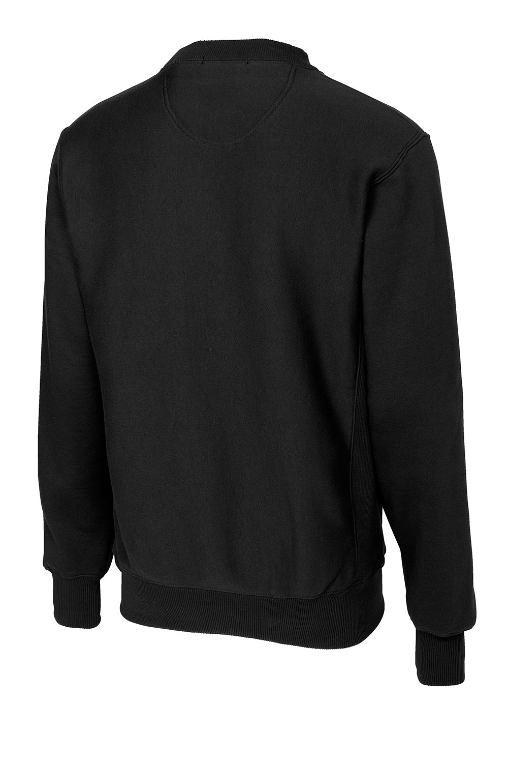 Sport-Tek F280 Mens Fleece Crewneck Sweatshirt Black Flat Back