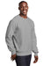 Sport-Tek F280 Mens Fleece Crewneck Sweatshirt Heather Grey Model 3q