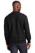 Sport-Tek F280 Mens Fleece Crewneck Sweatshirt Black Model Back