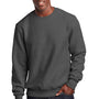 Sport-Tek Mens Fleece Crewneck Sweatshirt - Heather Graphite Grey