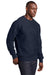 Sport-Tek F280 Mens Fleece Crewneck Sweatshirt True Navy Blue Model 3q