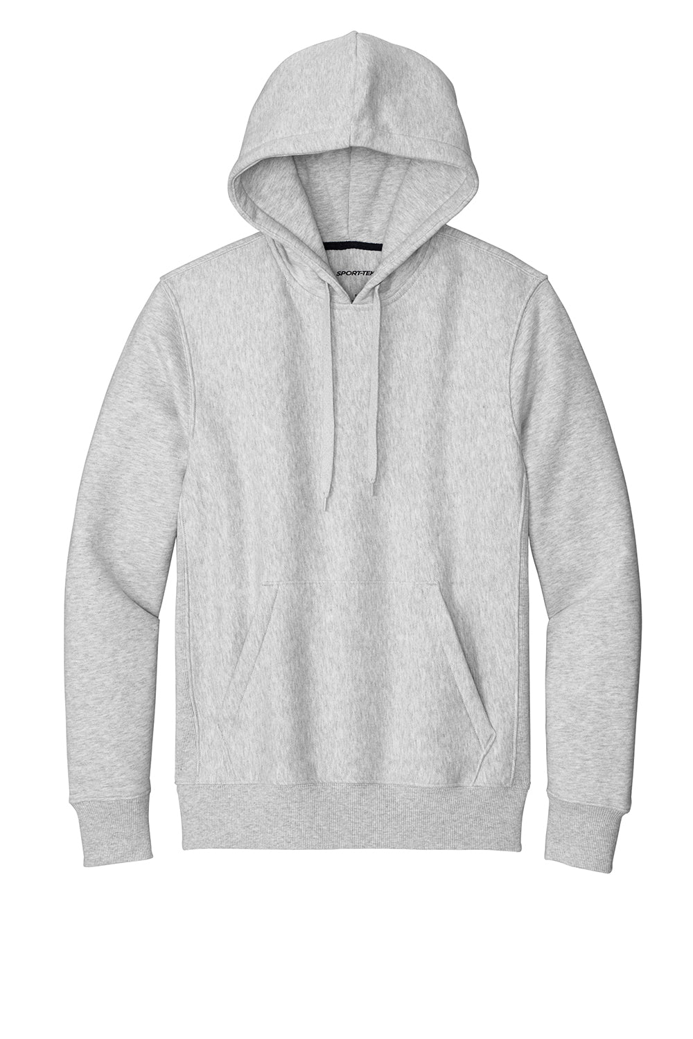 Sport-Tek F281 Mens Fleece Hooded Sweatshirt Hoodie Black Flat Front