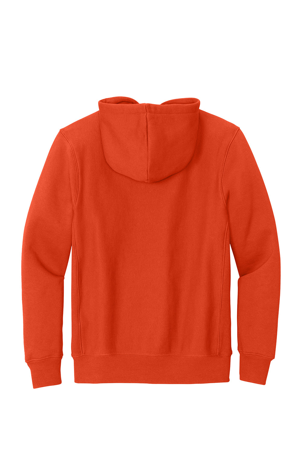 Sport-Tek F281 Mens Fleece Hooded Sweatshirt Hoodie Orange Flat Back