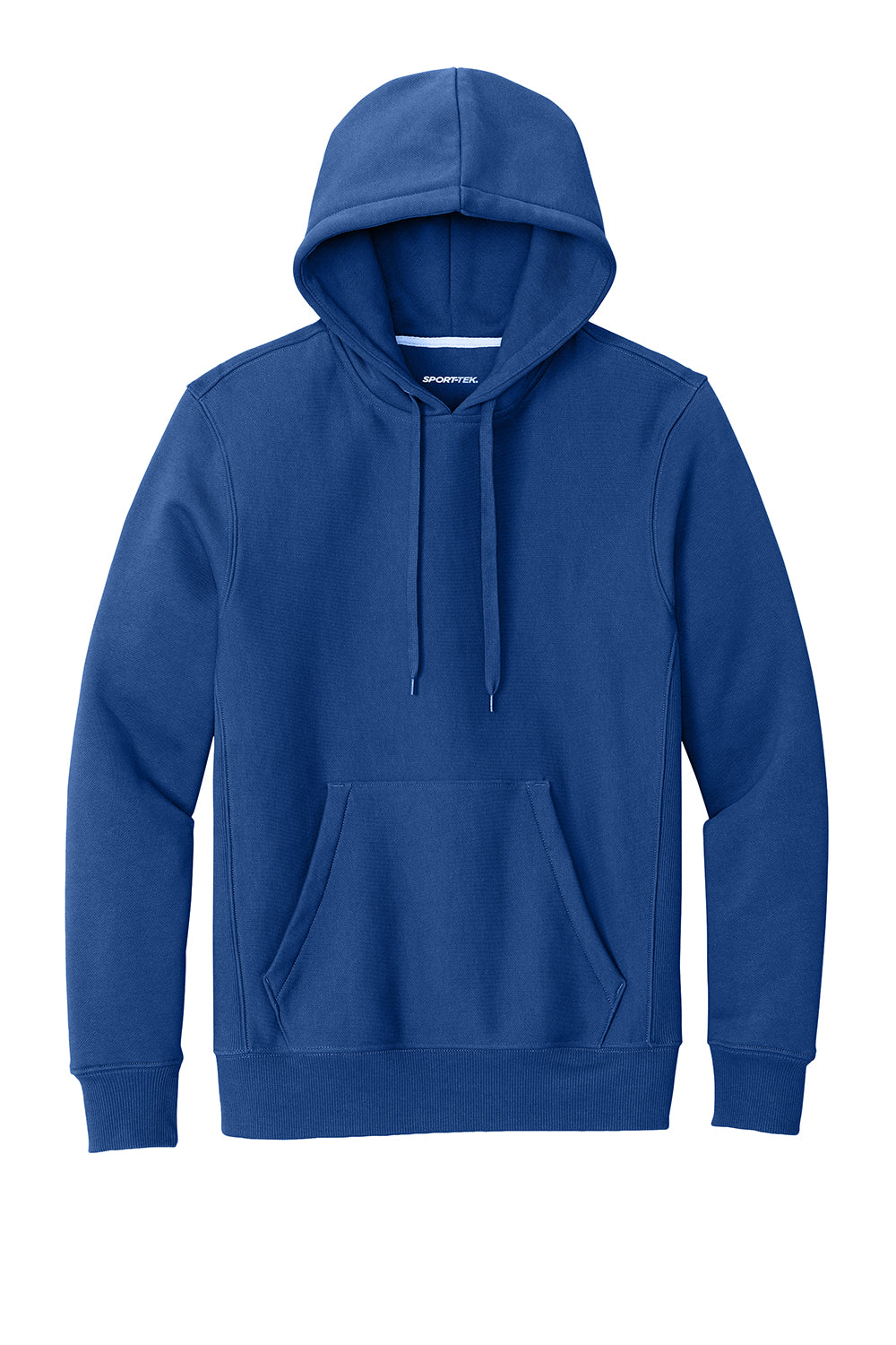 Sport-Tek F281 Mens Fleece Hooded Sweatshirt Hoodie Royal Blue Flat Front