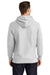 Sport-Tek F281 Mens Fleece Hooded Sweatshirt Hoodie Heather Grey Model Back