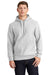 Sport-Tek F281 Mens Fleece Hooded Sweatshirt Hoodie Black Model Front