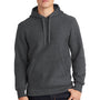 Sport-Tek Mens Fleece Hooded Sweatshirt Hoodie - Heather Graphite Grey