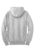 Sport-Tek F282 Mens Fleece Full Zip Hooded Sweatshirt Hoodie Heather Grey Flat Back