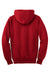 Sport-Tek F282 Mens Fleece Full Zip Hooded Sweatshirt Hoodie Red Flat Back