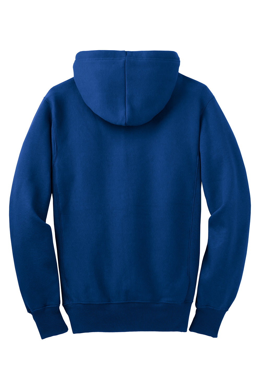 Sport-Tek F282 Mens Fleece Full Zip Hooded Sweatshirt Hoodie Royal Blue Flat Back