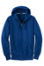 Sport-Tek F282 Mens Fleece Full Zip Hooded Sweatshirt Hoodie Royal Blue Flat Front