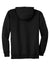 Hanes F283/F280 Mens Ultimate Cotton PrintPro XP Pill Resistant Full Zip Hooded Sweatshirt Hoodie w/ Pockets Black Flat Back